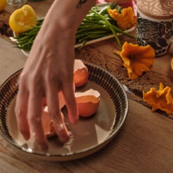 Marimekko Alku Brown / Green Pasta Bowl -home decoration marimekko alku brown green dinner plate 44