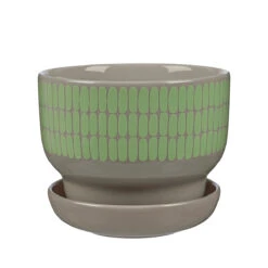 Marimekko Alku Mint / Terra Small Flower Pot