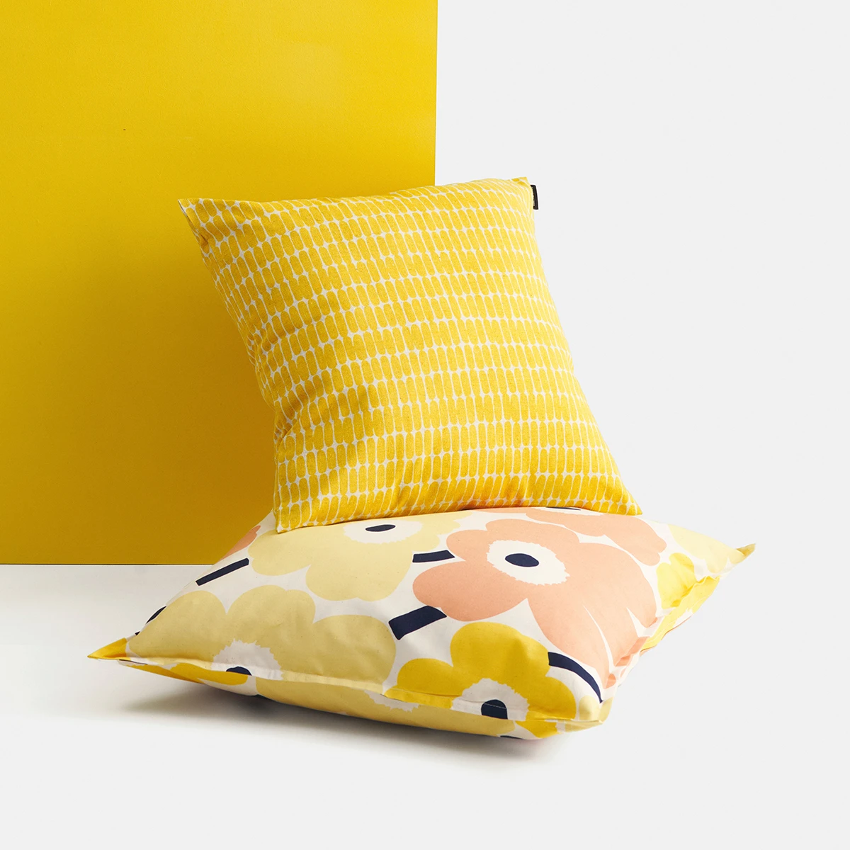 Marimekko Alku Spring Yellow / Beige Throw Pillow 3 Marimekko Alku Spring Yellow / Beige Throw Pillow