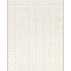 Marimekko Alku Tan / White Cotton / Linen Fabric