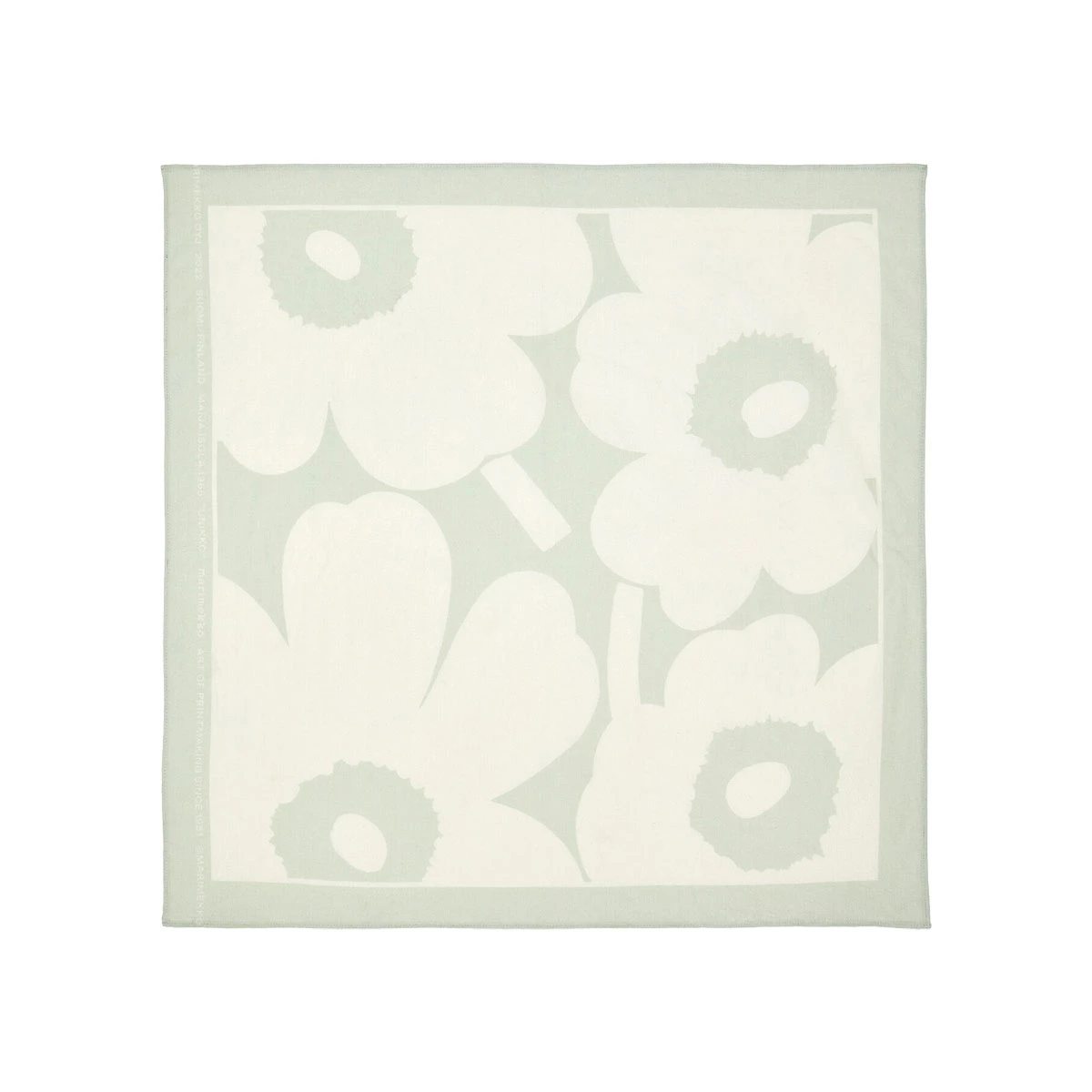 Marimekko Astrilli Green / White Unikko Scarf 5 Marimekko Astrilli Green / White Unikko Scarf - Image 3