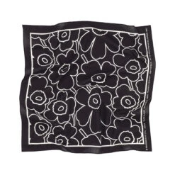 Marimekko Astrilli Piirto Unikko Black / White Scarf -home decoration marimekko astrilli piirto unikko black white scarf 23