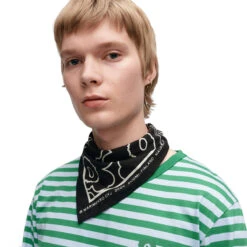 Marimekko Astrilli Piirto Unikko Black / White Scarf