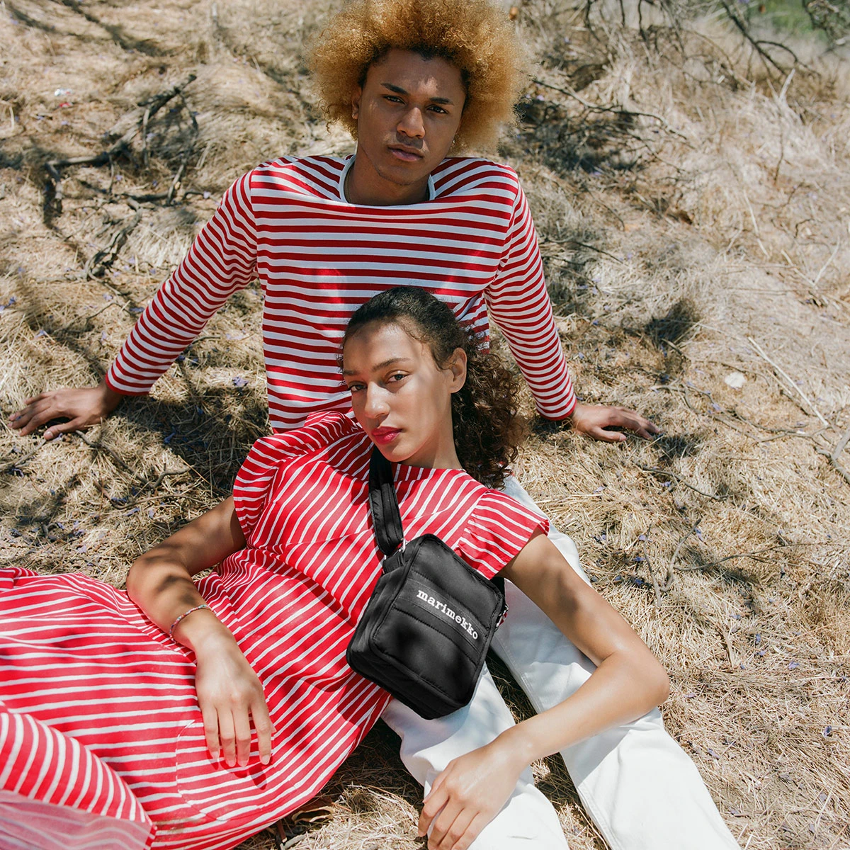 Marimekko Black Leimea Bag 5 Marimekko Black Leimea Bag - Image 3