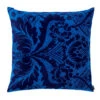 Marimekko Blue Fandango Velvet Throw Pillow
