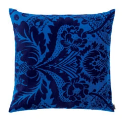 Marimekko Blue Fandango Velvet Throw Pillow