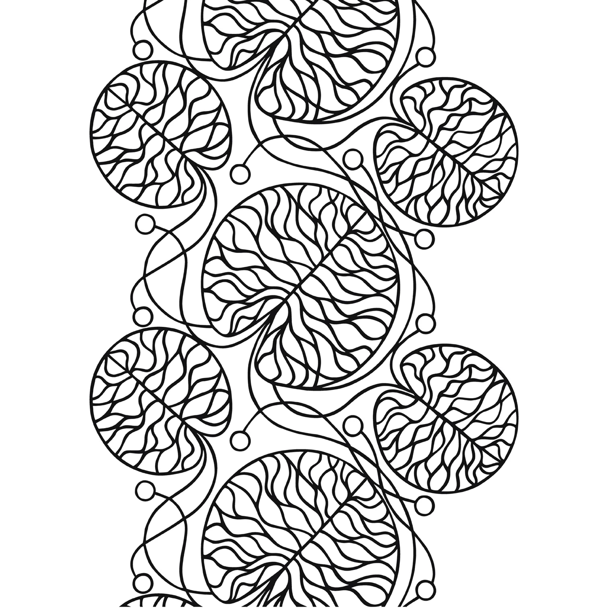 Marimekko Bottna White / Black Fabric 3 Marimekko Bottna White / Black Fabric