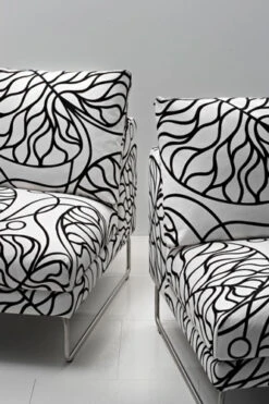 Marimekko Bottna Black / White Upholstery Fabric