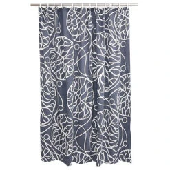 Marimekko Bottna Slate Cotton Shower Curtain