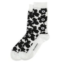 Marimekko Unikko White / Black Socks