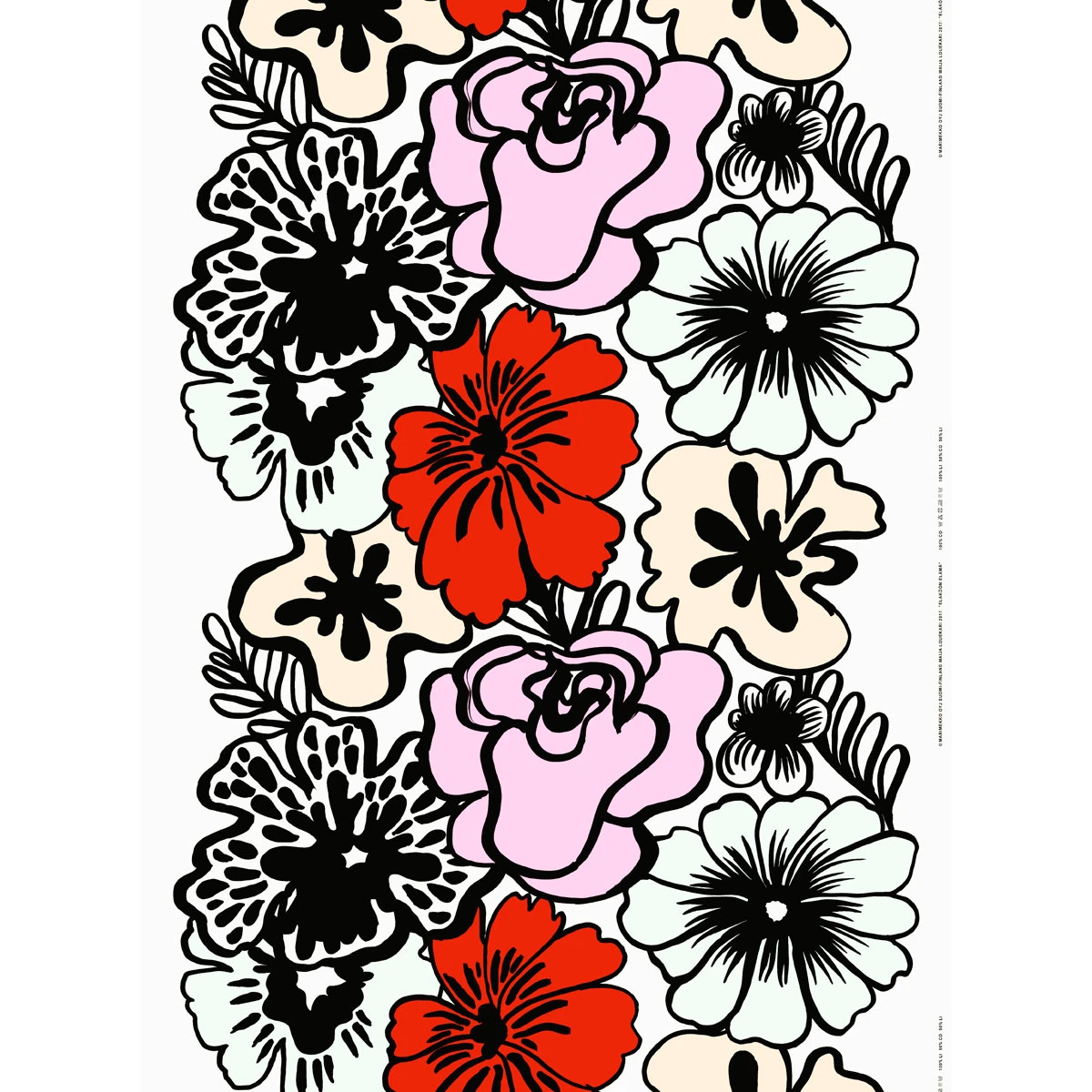 Marimekko Elakoon Elama Acrylic-coated Cotton Fabric Repeat 4 Marimekko Elakoon Elama Acrylic-coated Cotton Fabric Repeat - Image 2