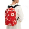Marimekko Enni Unikko Beige / Red Backpack -home decoration marimekko enni unikko beige red backpack 20
