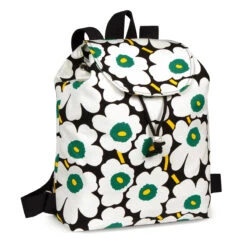 Marimekko Unikko Black / Green Erika Backpack