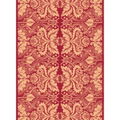 Marimekko Fandango Red/Gold Sateen Fabric