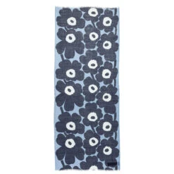 Marimekko Fiore Unikko Navy / Light Blue / Black Scarf