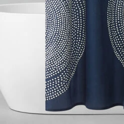 Marimekko Fokus Navy Shower Curtain -home decoration marimekko fokus navy shower curtain 58