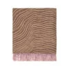 Marimekko Gabriel Nakki Pink / Brown / Tan Throw Blanket