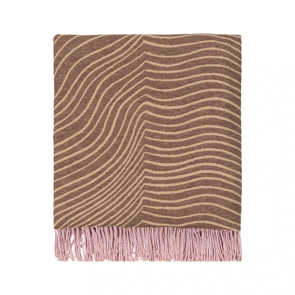 Marimekko Gabriel Nakki Pink / Brown / Tan Throw Blanket 3 Marimekko Gabriel Nakki Pink / Brown / Tan Throw Blanket