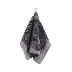 Marimekko Geranium Grey/Black Guest Towel