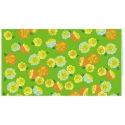 Marimekko Green/Yellow Kaneliruusu Fabric