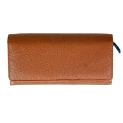 Marimekko Helinä Brown/Black Leather Wallet