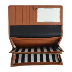 Marimekko Helinä Brown/Black Leather Wallet -home decoration marimekko helin brown black leather wallet 133