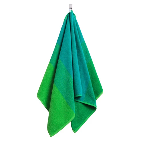Marimekko Hennika Hand Towel - Green / Teal 4 Marimekko Hennika Hand Towel - Green / Teal - Image 2