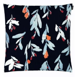 Marimekko Hyhma Navy / Orange / Red Large Throw Pillow