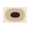 Marimekko Melooni Brown / Blue Cotton-Linen Fabric Repeat