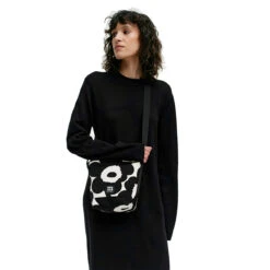Marimekko Iltanan Pieni Unikko Black / White Shoulder Bag 8 Marimekko Iltanan Pieni Unikko Black / White Shoulder Bag -home decoration marimekko iltanan pieni unikko black white shoulder bag 63
