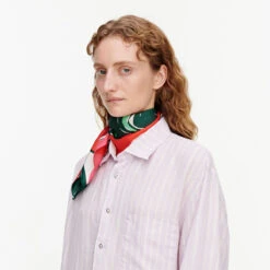 Marimekko Iso Mehu Green / Pink Josina Scarf