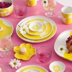 Marimekko Iso Unikko White / Spring Yellow Small Plate