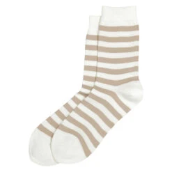 Marimekko Ivory / Beige Striped Socks