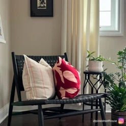 Marimekko Jattikukka Light Pink / Dark Red Throw Pillow