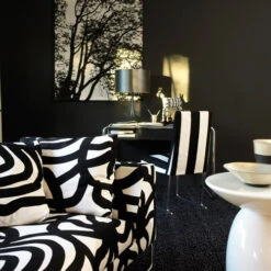 Marimekko Joonas Black / White Upholstery Fabric