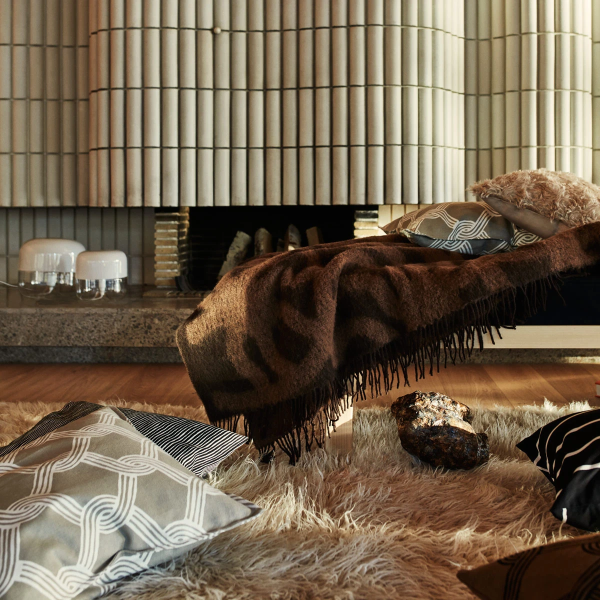 Marimekko Joonas Brown Blanket 5 Marimekko Joonas Brown Blanket - Image 3