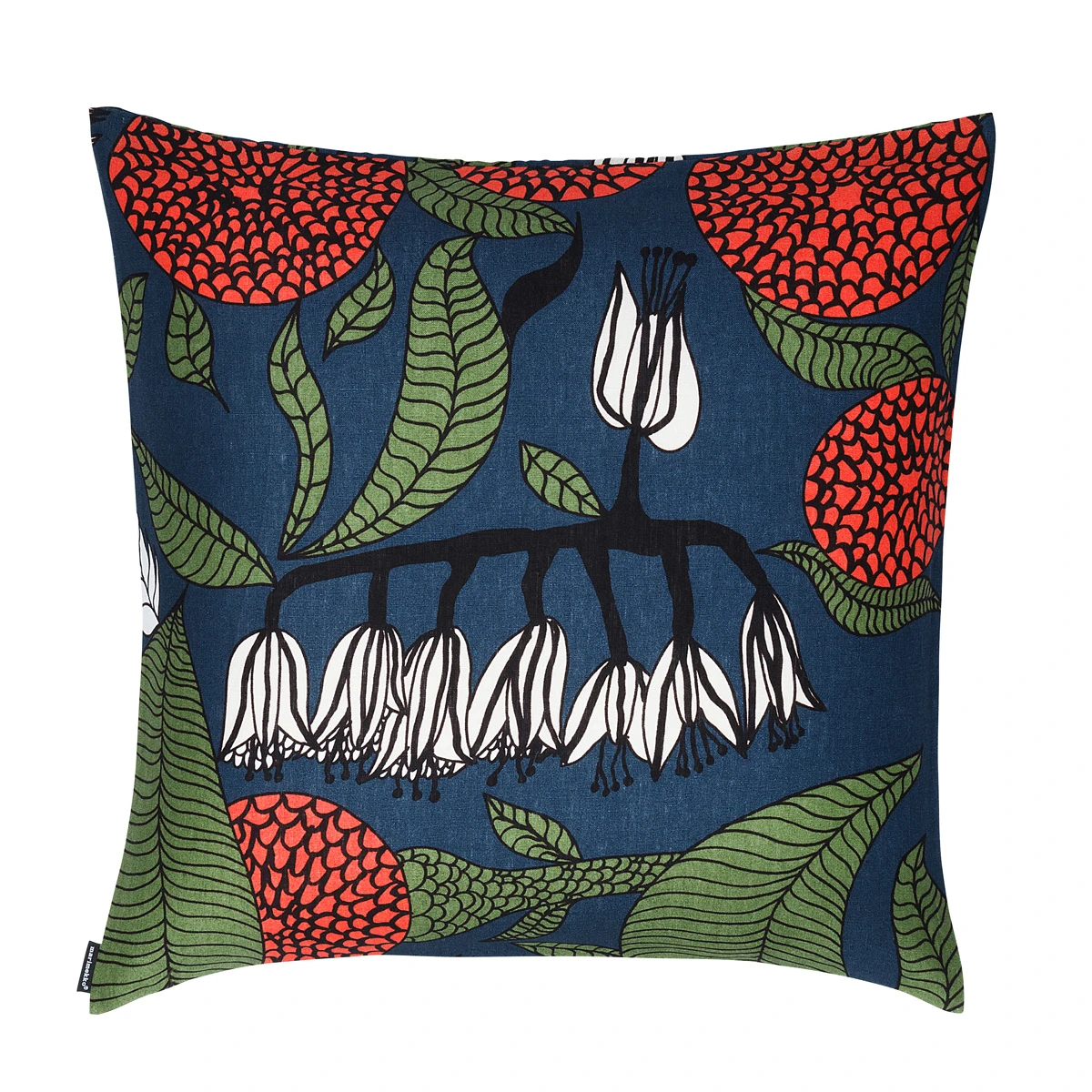 Marimekko Kaino Blue Throw Pillow 5 Marimekko Kaino Blue Throw Pillow - Image 3
