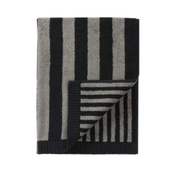 Marimekko Kaksi Raitaa Black / Grey Hand Towel