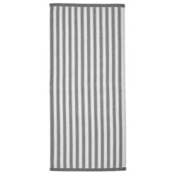 Marimekko Kaksi Raitaa Heather Grey / White Bath Towel
