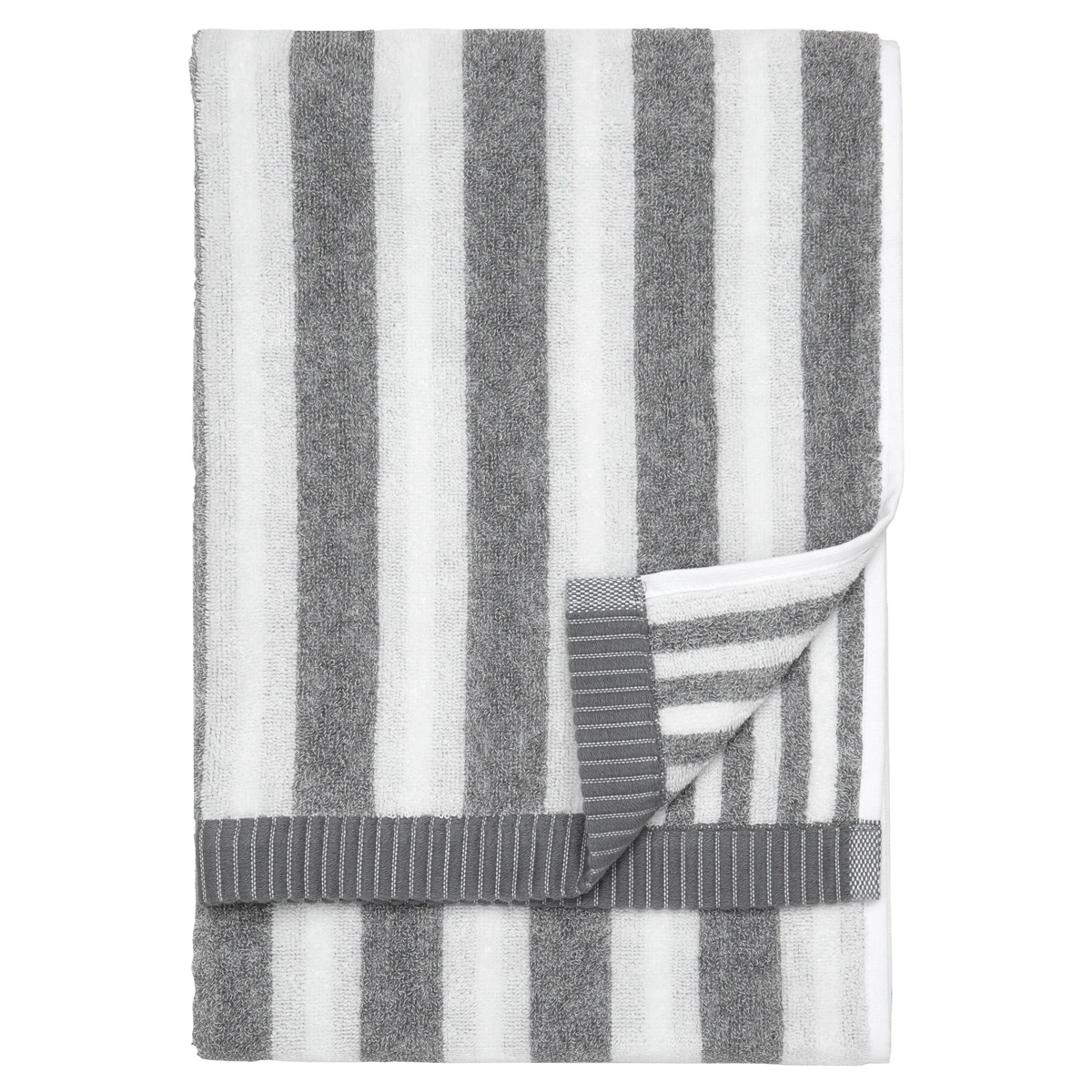 Marimekko Kaksi Raitaa Heather Grey / White Hand Towel 3 Marimekko Kaksi Raitaa Heather Grey / White Hand Towel
