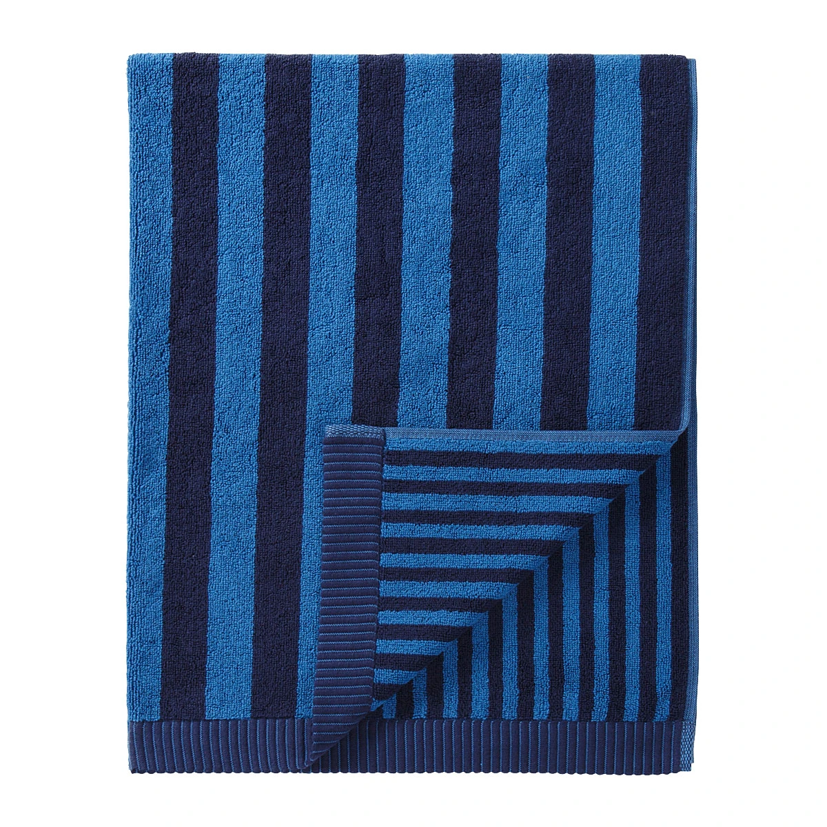 Marimekko Kaksi Raitaa Navy / Blue Bath Towel 3 Marimekko Kaksi Raitaa Navy / Blue Bath Towel