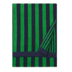 Marimekko Kaksi Raitaa Navy / Green Bath Towel -home decoration marimekko kaksi raitaa navy green bath towel 49