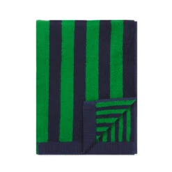 Marimekko Kaksi Raitaa Navy / Green Hand Towel