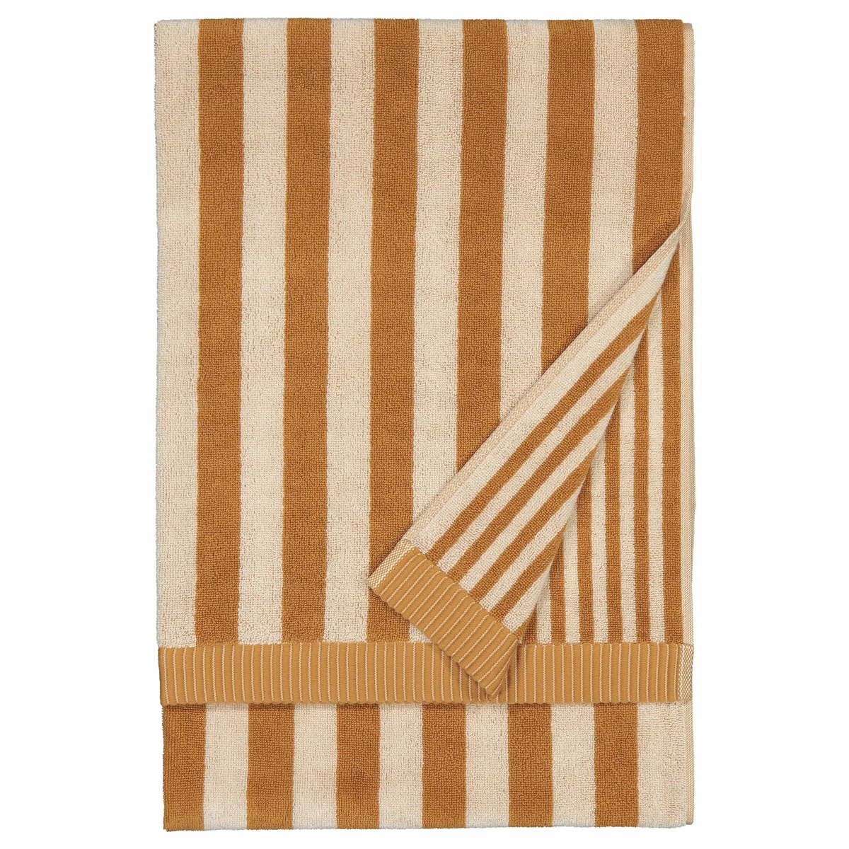 Marimekko Kaksi Raitaa Ochre Bath Towel 3 Marimekko Kaksi Raitaa Ochre Bath Towel