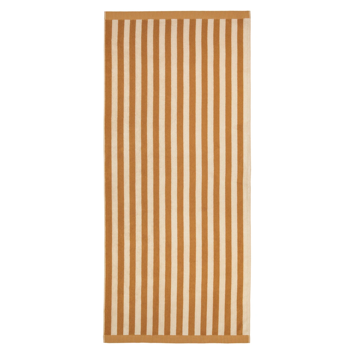 Marimekko Kaksi Raitaa Ochre Bath Towel 4 Marimekko Kaksi Raitaa Ochre Bath Towel - Image 2