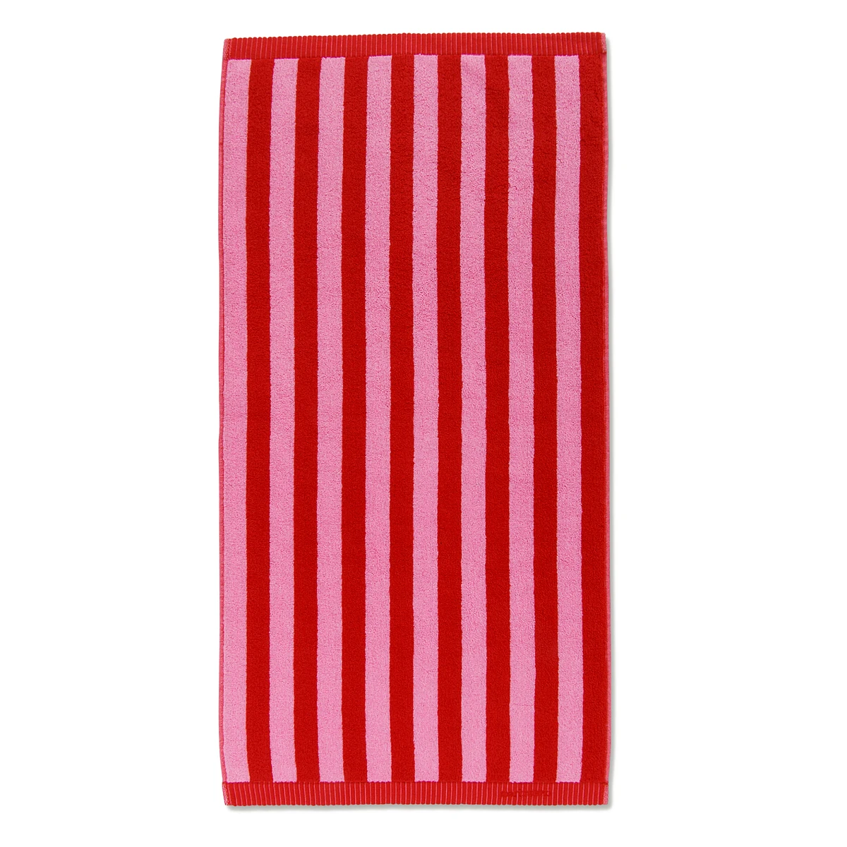 Marimekko Kaksi Raitaa Red / Pink Hand Towel 3 Marimekko Kaksi Raitaa Red / Pink Hand Towel