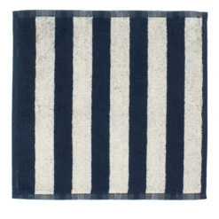 Marimekko Kaksi Raitaa Sand / Navy Washcloth
