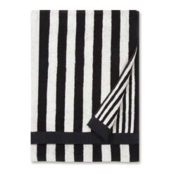 Marimekko Kaksi Raitaa White / Black Bath Towel