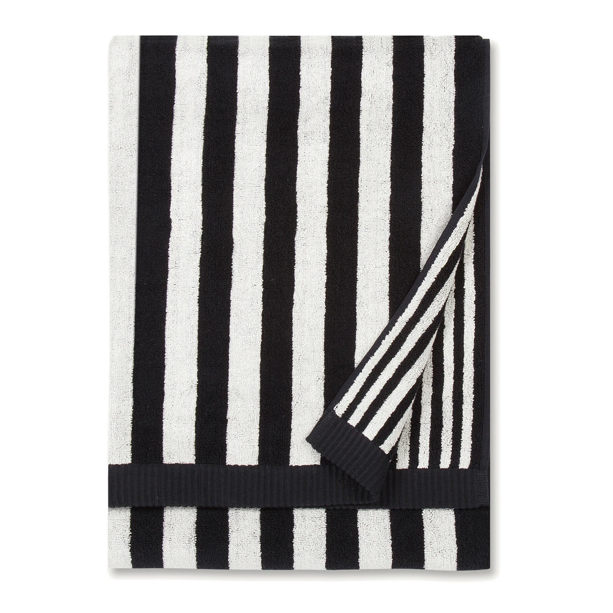 Marimekko Kaksi Raitaa White / Black Bath Towel 3 Marimekko Kaksi Raitaa White / Black Bath Towel