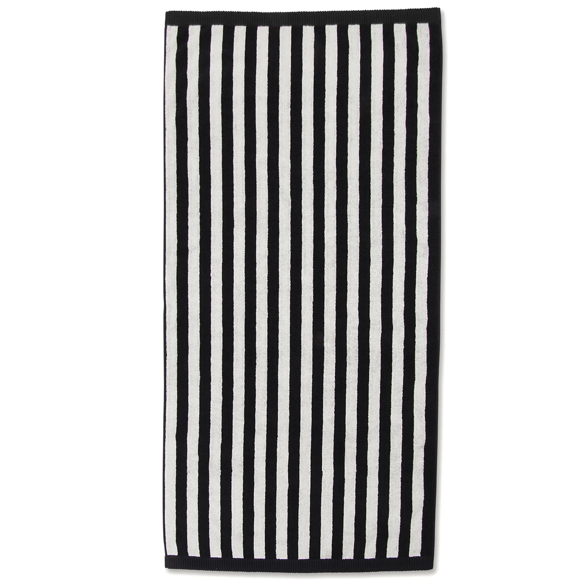 Marimekko Kaksi Raitaa White / Black Bath Towel 4 Marimekko Kaksi Raitaa White / Black Bath Towel - Image 2